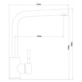 Смеситель для кухни Dr. Gans Лира латте